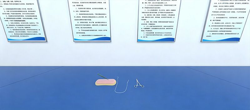 打结缝合技术操作模拟
